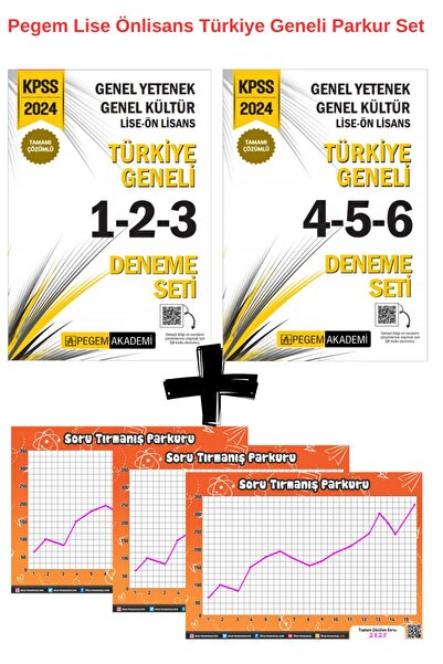 Pegem Akademi Yayıncılık Pegem KPSS 2024 Türkiye Geneli Lise ve Önlisans Dene...