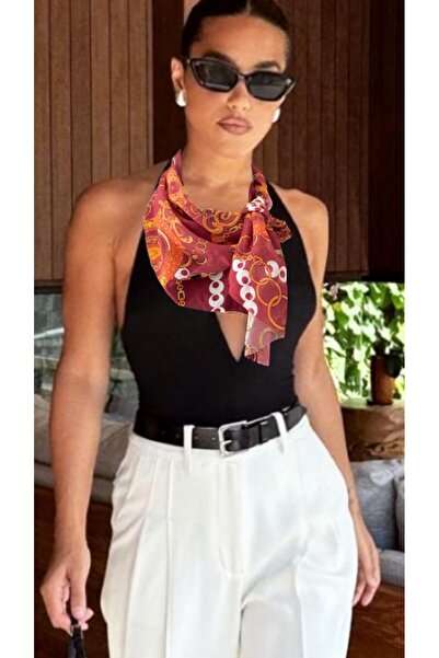 quella atelier حقيبة وشاح منقوشة ملونة