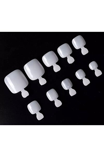 SYBELLE KOZMETİK 20 Adet Naturel Renk Ayak Tırnak