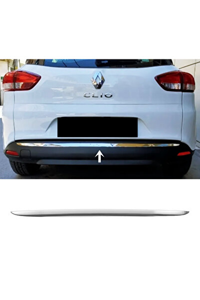 MYTUNİNG Renault Clio 4 Sw Krom Arka Tampon Çıtası P.çelik 2012 Üzeri