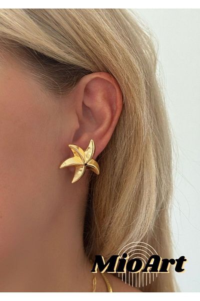 MioArt Starfish Pattern Earrings