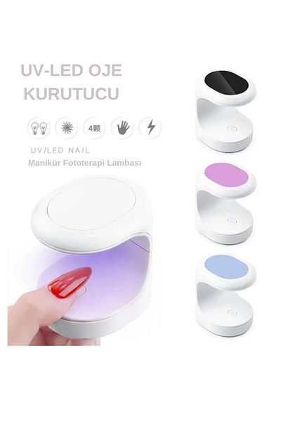 SETBEAUTY Permanent Nail Polish - Prosthetic Nail Mini Uv - Led Nail Polish Dryer