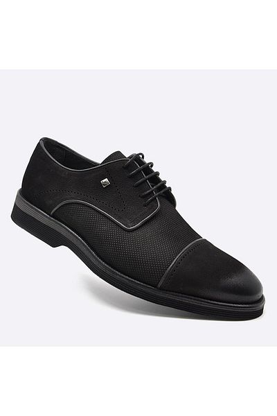 Fosco Black Genuine Leather Casual Men's Shoes 2960 983 46