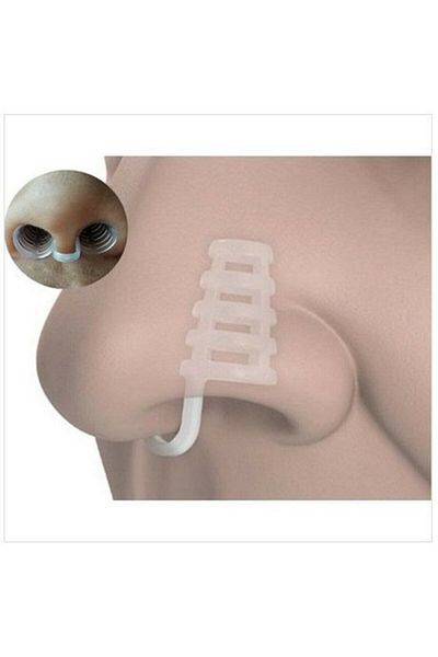 SRS CENTER 4-Piece Anti-Snoring Nose Net Inner Nose Silicone Apparatus Breathing