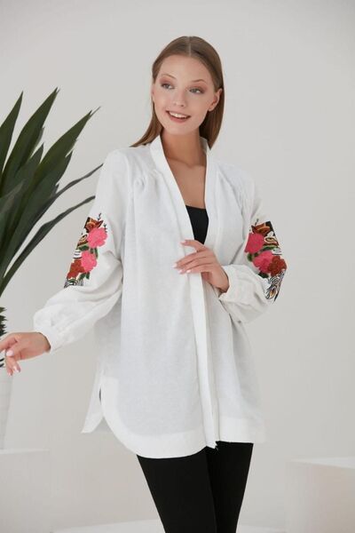MAY MARA WOMEN'S ARMS AND BACK EMBROIDERY KIMONO
