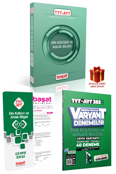 Başat Yayınları Benim Hocam TYT-AYT Din Kültürü Denemeler+Başat TYT-AYT Din K...
