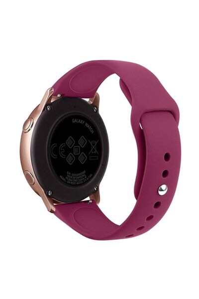 Ekoodukkan Samsung Galaxy Watch Active 2 44mm (20MM) Uyumlu Akıllı Saat Silik...