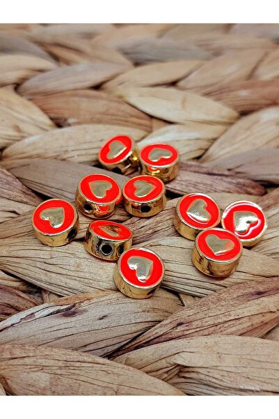 Yasamtohumu Narandžasti zlatni odstojnik u obliku srca - 2 komada (51856)