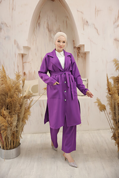 Esre Store 4470 - Tesettür İkili Takım Lila