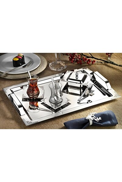 Umut Karcı Tiamo Hürrem 40 Parça Çay Seti 304 Kalite Paslanmaz Çelik