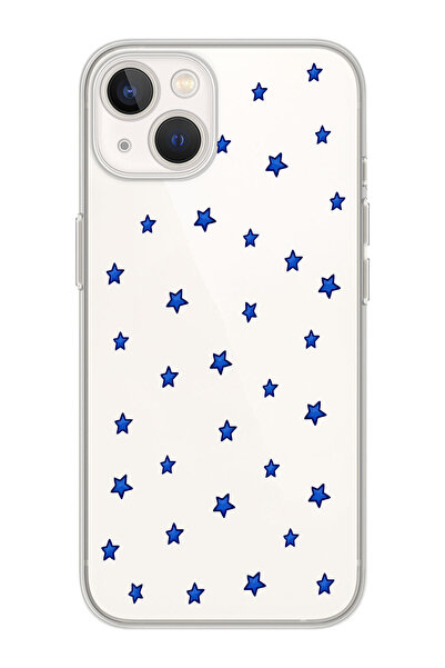 moonset Iphone 15 Plus Uyumlu Minik Yıldızlar Tasarımlı Baskılı Şeffaf Telefo...