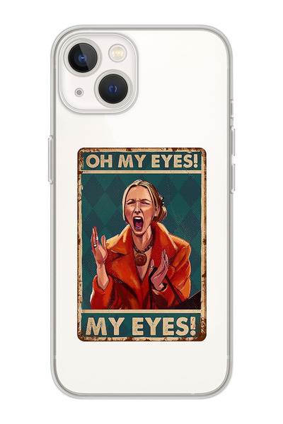 moonset Iphone 15 Plus Uyumlu Phoebe Tasarımlı Baskılı Şeffaf Telefon Kılıfı