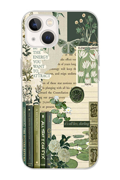 moonset Iphone 13 Uyumlu Be The Energy Kolaj Tasarımlı Baskılı Şeffaf Telefon...