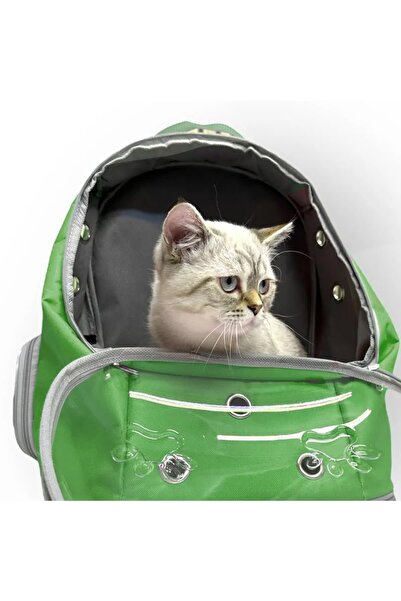 ETİKSTORE Ufo Astronot Kedi Taşıma Çantası - 7 Hava Kanallı Pati Desenli 47x40x35cm (15kg)