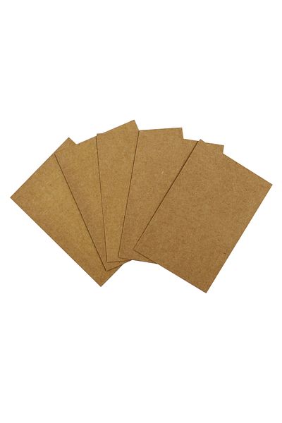 reprodesign 300gr Kraft Business Card Paper - 8x5cm, Blank Unprinted, 50 Pieces