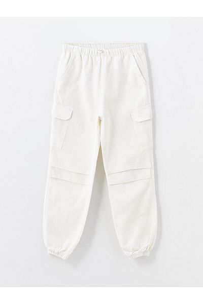 LC Waikiki Dziewczęce Jeansy Jogger - Spodnie z Elastycznym Pasem