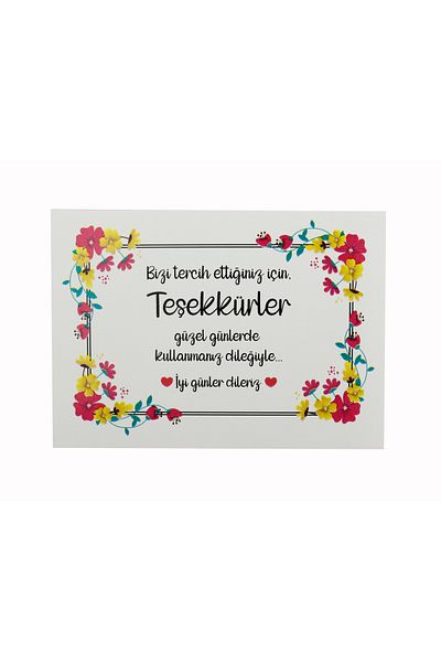 reprodesign 10 Pieces Custom Printed 10 x 14 cm Thank You Card