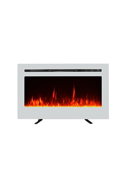 DLC GROUP Dlc Plazma Şömine 91cm 9renk Ses Efektli Ve Bluetooth'lu Odun Ve Kristal Efektli + Ayaklı