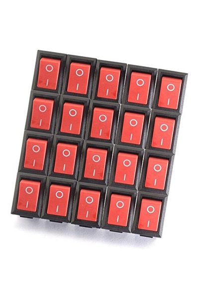 Dünya Magnet 20 Pieces Experiment Set - Circuit, Power and Power Off Switch, Single Position On Of Switch