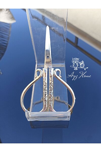 AYZ HOME Natural Dried Flower Pattern - Engagement Ribbon Scissors / Engagement Tray Decor