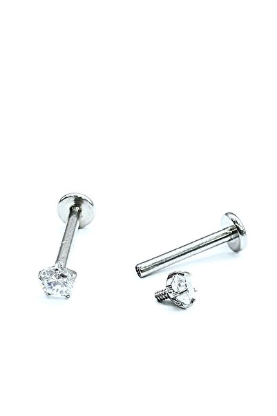 agbtasarım Zirkon Dudak, Burun, Kıkırdak, Kulak "medusa", "labret" Tektaş Güm...