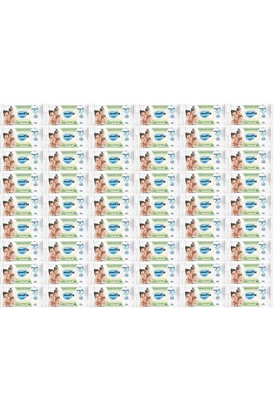Molfix Wet Towel Wipes Isotonic Fresh Cleaning Set of 48 60 Sheets with Plastic Cover