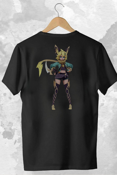 Massgai Mobile Legends JOY Štampano Unisex Oversize kroj Pamuk T-shirt - Krat...
