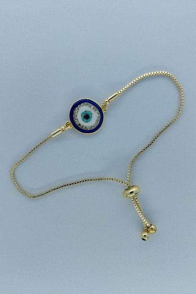 SEVENSLEEPERS Gold Color Bracelet, Zircon Stone Look Elevator Adjustable to Wrist