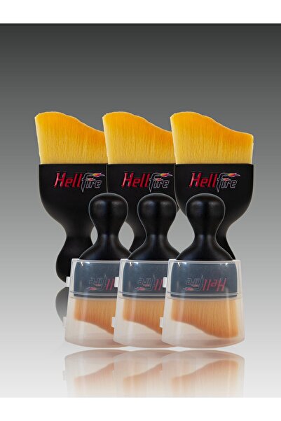 hellfireeu HellFire At Kılı S Yapılı Ultra Yumuşak Detay Fırçası 3'Lü