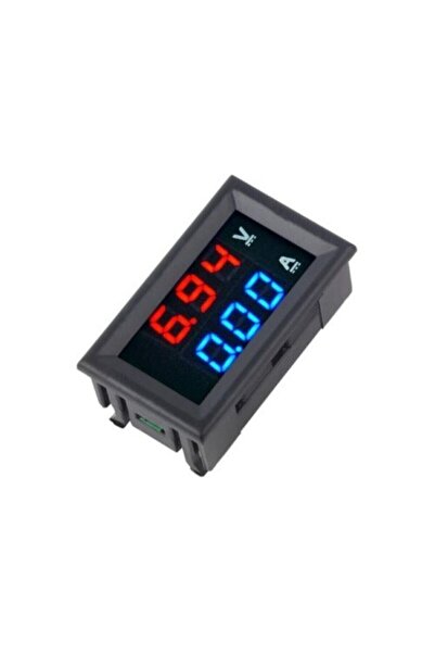 Fortor Kırmızı MaviAr-293 Dijital Voltmetre Ampermetre Dc 100v 10a