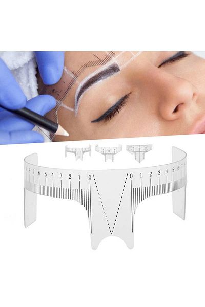 Soyeux 1 Set Plastic U Microblading Permanent Makeup Eyebrow Design Tool