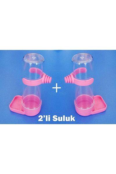 Exovit Scale Budgie Water Bottle 100ml 2-Piece Pink