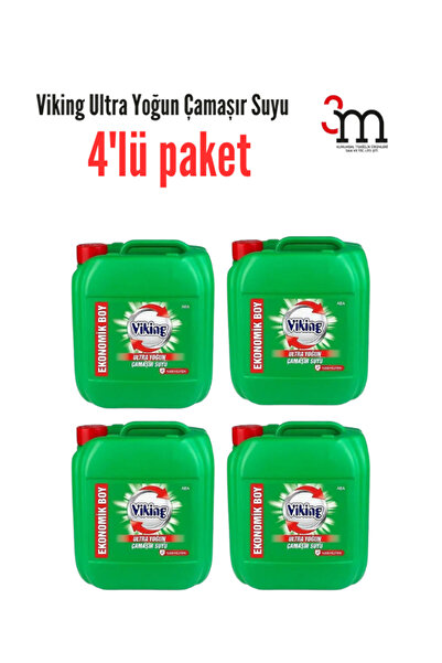 Viking Ultra Yoğun Çamaşır Suyu ADA - Ekonomik boy Net 3,5KG - 4'lü paket