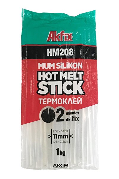 Akfix Mum Silikon Yapıştırıcı Kalın Sıcak Silikon 1kg