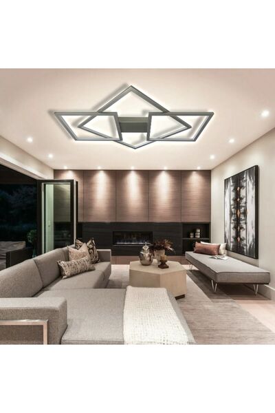 voxlamp lighting solutions Tavan Led Avize Obluqe Plafonyer 100x85cm