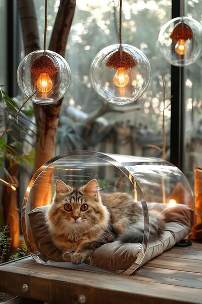 Baltaci Store Pleksi Kedi Evi (Şeffaf)