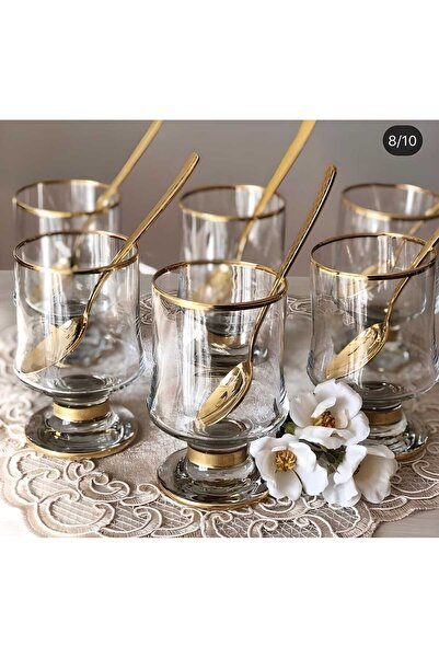 P H Panayır Home طبق آيس كريم زجاجي من باشاباهتشي-لاف سعة 6 لتر، وعاء ماغنوليا سعة 310 سم مكعب