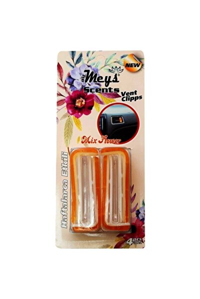 Meys Araç İçi Klima Kokusu Klipsli 4'lü Çiçek Karışımı