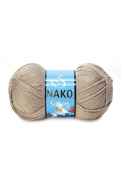 NAKO Light Brown Satin Knitting Thread - 1 Piece