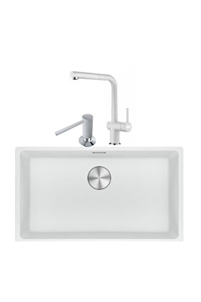 Franke Maris Mrg 210/110-72 Bianco Granit Eviye Actıve Plus Doccia 2.0 Armatü...