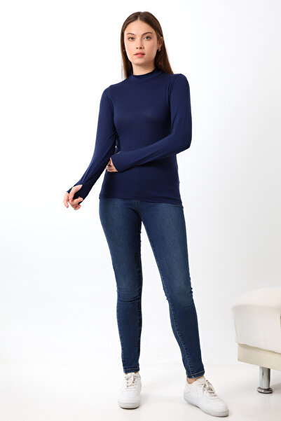 Endies Navy Blue Women's Body - Finger Detailed, Model 21756