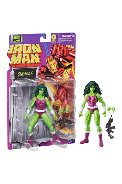 Hasbro Marvel Legends She-Hulk Retro Comics Aksiyon Figürü