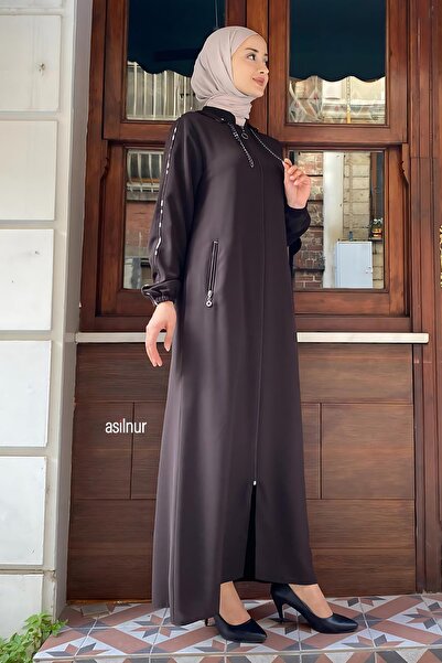 ASİLNUR Μισρά Λεοπάρδαλη Φορέα με σχέδιο καφέ