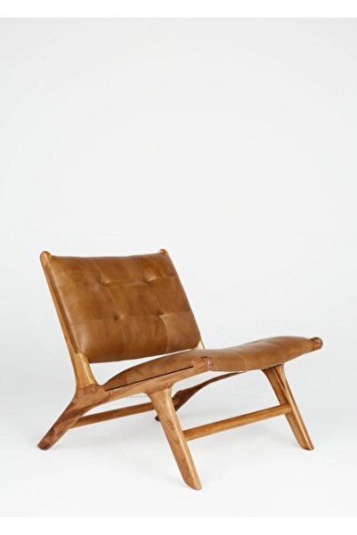 NAPOLYON davına gercek deri berjer-kahverengi