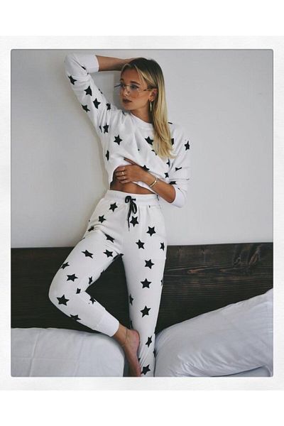 the DIFFerent Set de pijamale White Star pentru damă