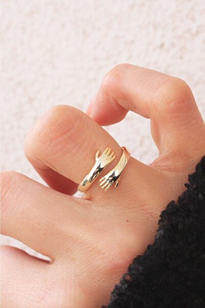 fufutakı 925 Ayar Gümüş Hug (sarılma Yüzüğü)
