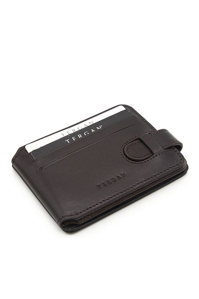 Tergan Мъжки кожен портфейл - кафе/пясък 1658A8K