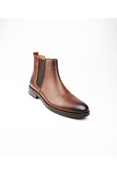 MARCOMEN 9963 Model Tan Men's Leather Classic Boots