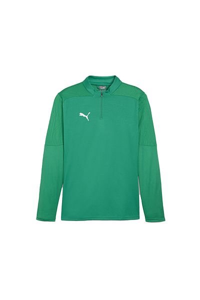 Puma Μπλουζάκι προπόνησης ποδοσφαίρου ανδρών - Teamfinal Training, 1/4 φερμουάρ, μακρυμάνικο, πράσινο 65855105