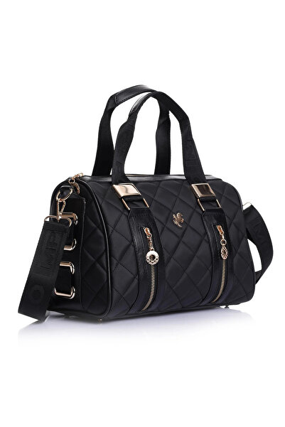 Çanta Trend Large Size Quilted Cylinder Model Hand and Shoulder Bag